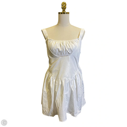 Dress Casual Midi By Tcec In White, Size: L