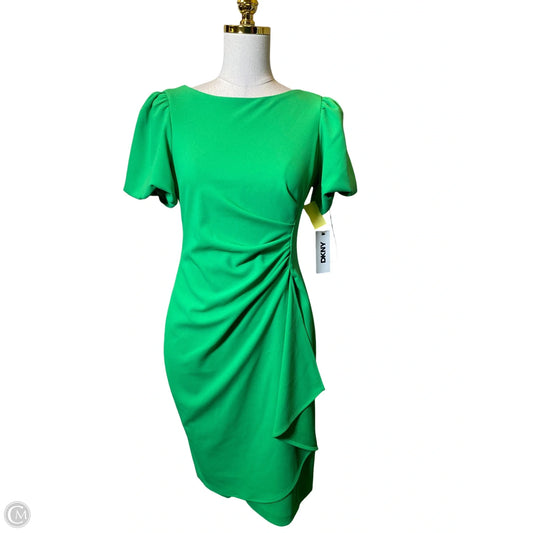 Dress Casual Midi By Dkny In Green, Size: S