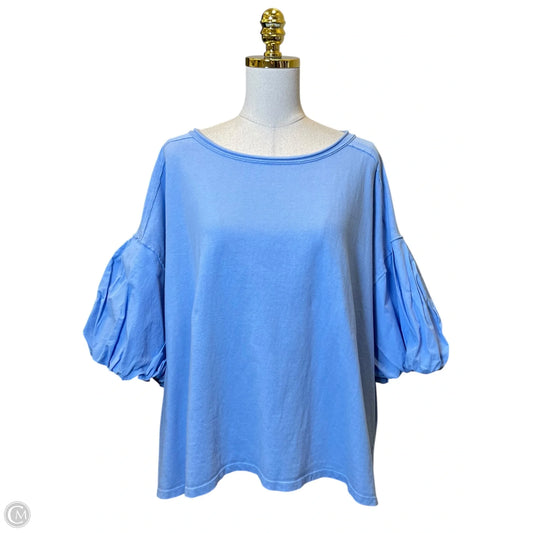 Top Short Sleeve By We The Free In Blue, Size: Xl