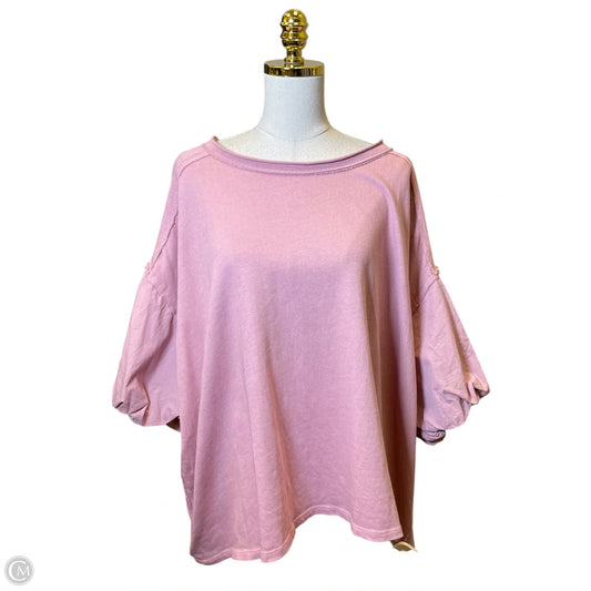 Top Short Sleeve By We The Free In Pink, Size: L