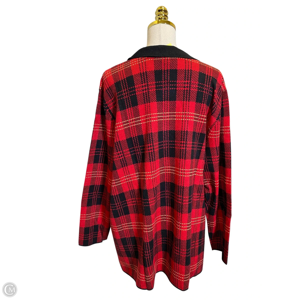 Sweater By Lane Bryant In Plaid Pattern, Size: 3x