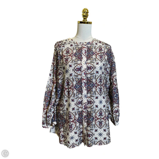Top Long Sleeve By Lane Bryant In Multi-colored, Size: 1x