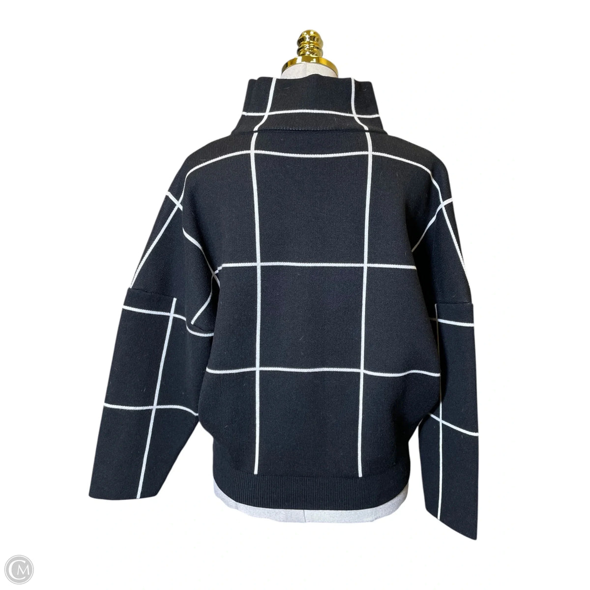 Sweater By Chicwish In Black & White, Size: M