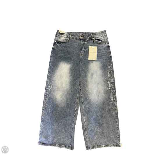 Jeans Wide Leg By Clothes Mentor In Blue Denim, Size: 20