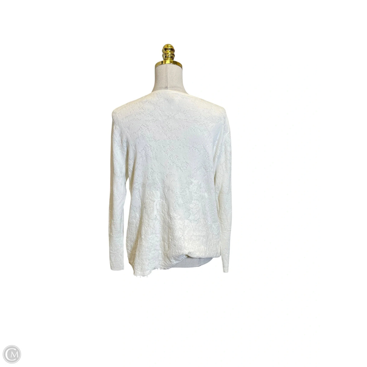 Sweater By Chicos In Cream, Size: L