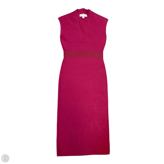 Dress Casual Midi By Michael By Michael Kors In Maroon, Size: S