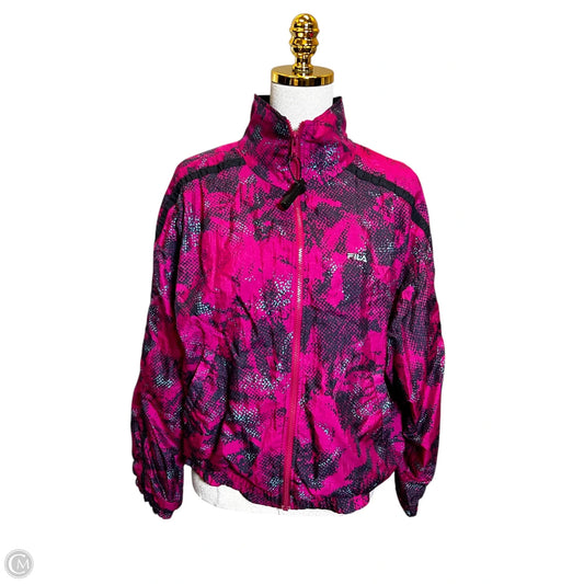 Jacket Windbreaker By Fila In Multi-colored, Size: Xl
