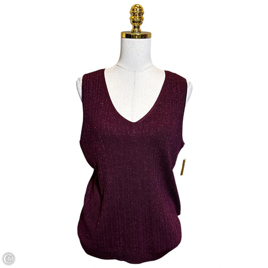 Top Sleeveless By Chicos In Purple, Size: L