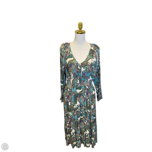 Dress Casual Maxi By Kate & Sam In Multi-colored, Size: Xl