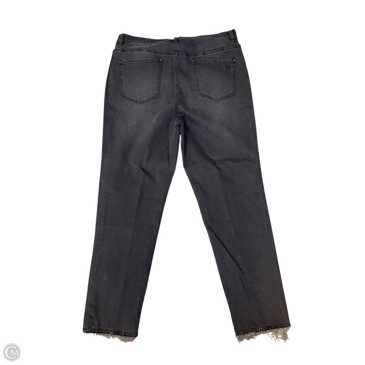 Jeans Straight By Dg2 In Black, Size: 16
