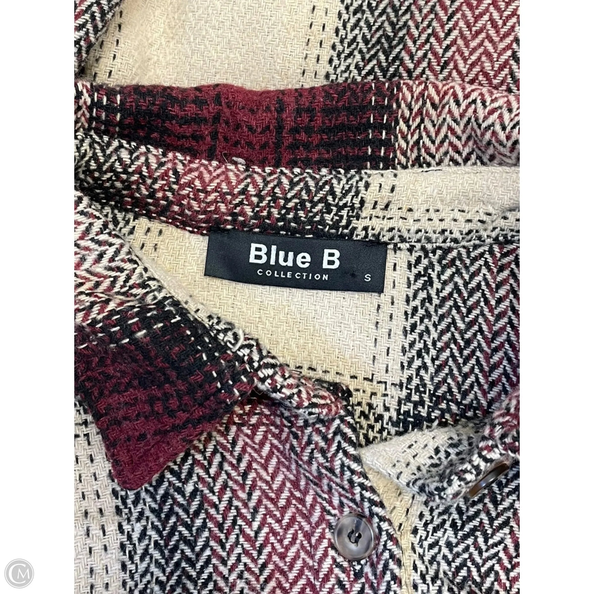 Jacket Other By Blue B In Plaid Pattern, Size: S