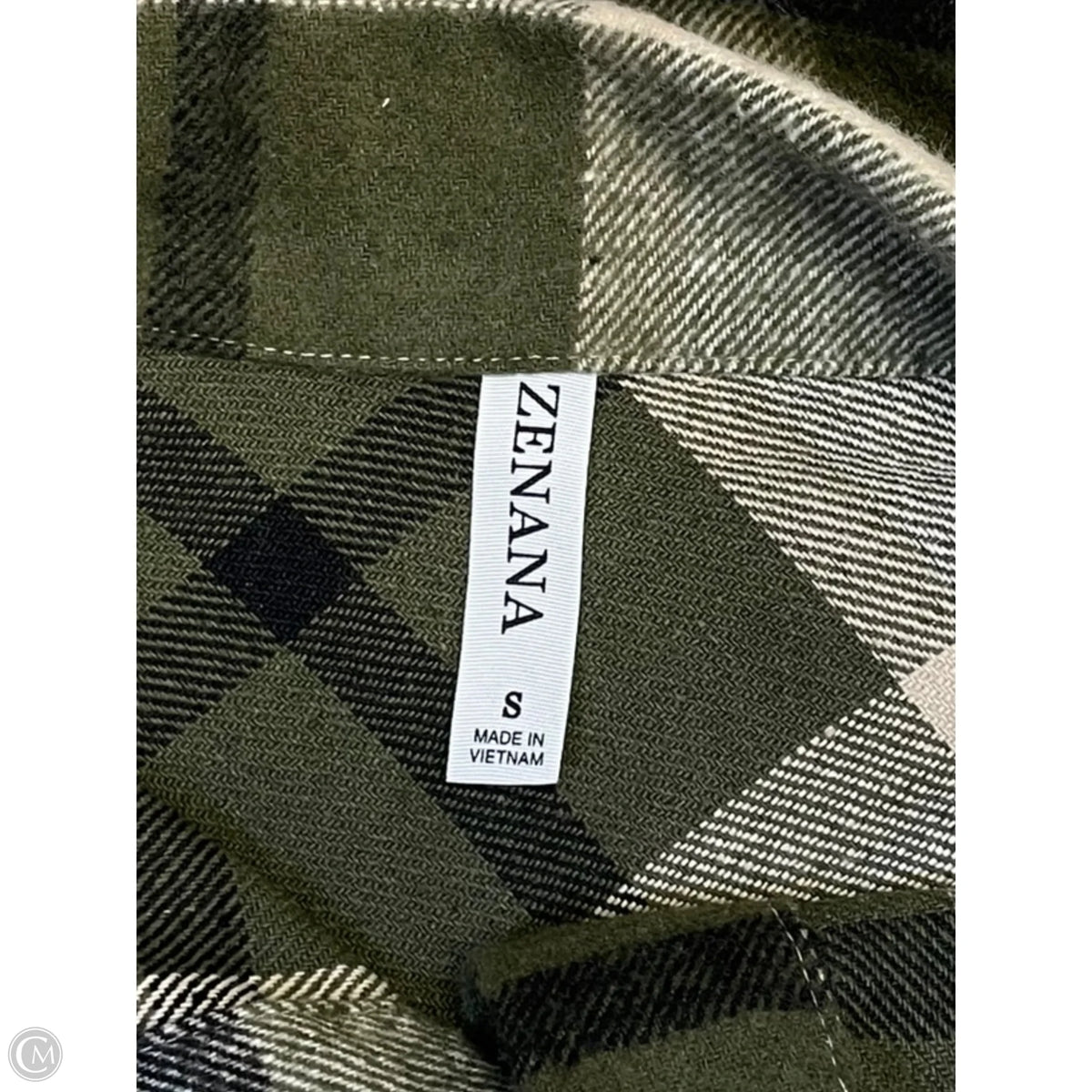 Jacket Other By Zenana In Plaid Pattern, Size: S