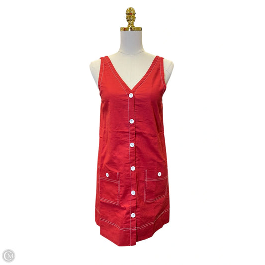 Dress Casual Midi By Clothes Mentor In Red, Size: S
