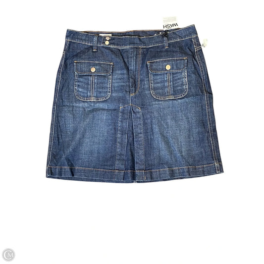 Skirt Midi By Gap In Blue Denim, Size: 16