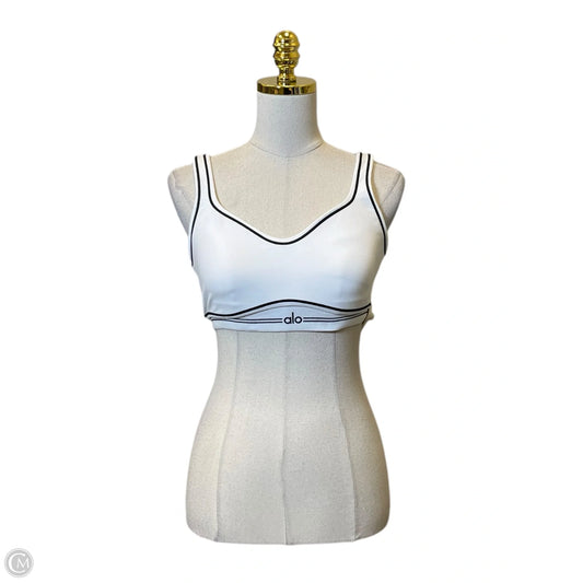Athletic Bra By Alo In Black & White, Size: M
