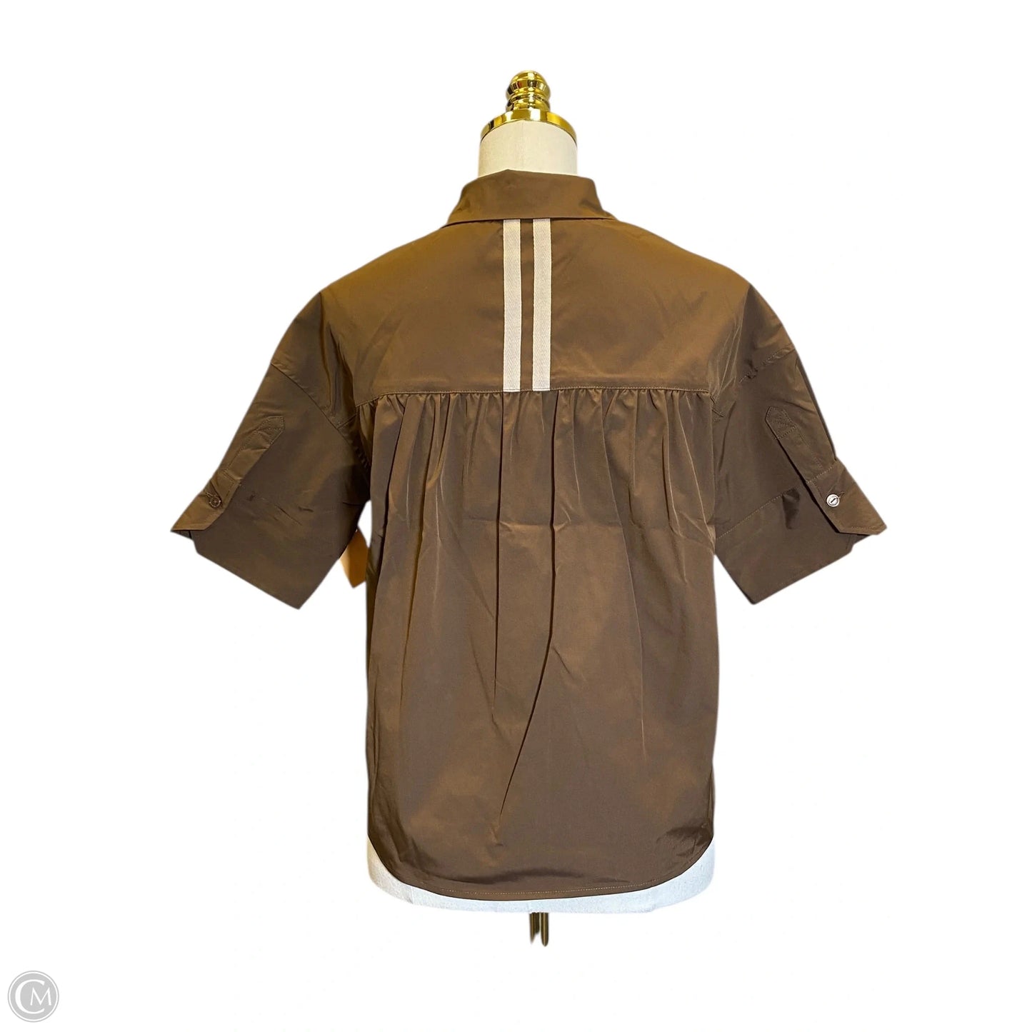 Top Short Sleeve By Naked Zebra In Brown, Size: L