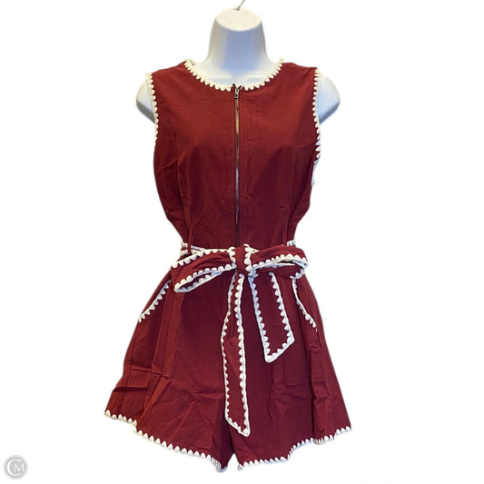 Dress Casual Midi By Tcec In Maroon, Size: L