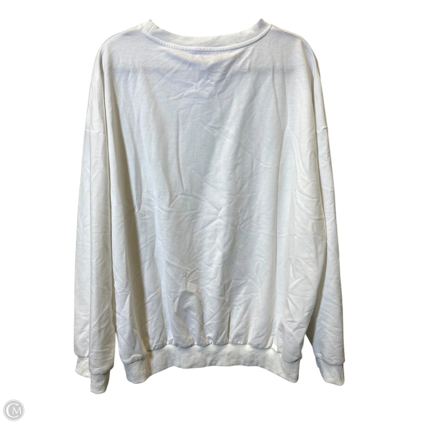 Sweater By Cider In White, Size: L