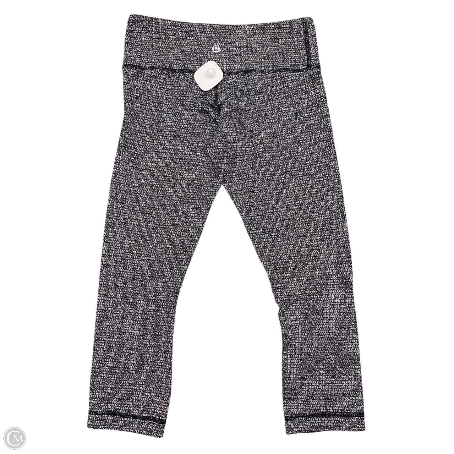 Athletic Leggings By Lululemon In Black & White, Size: 6