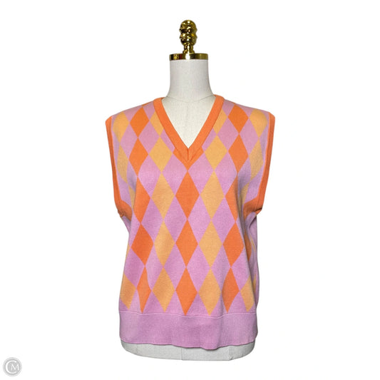 Top Sleeveless By Zara In Multi-colored, Size: M