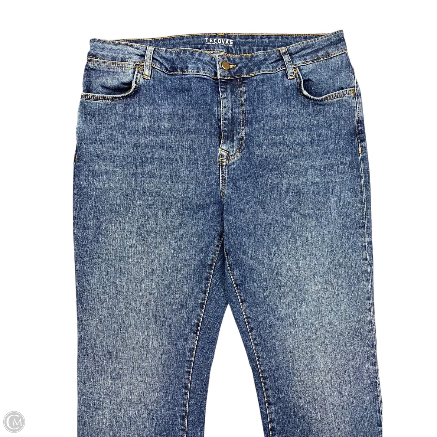 Jeans Straight By Tecovas In Blue Denim, Size: 14