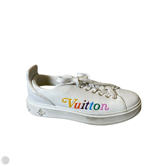 Shoes Luxury Designer By Louis Vuitton In White, Size: 9.5