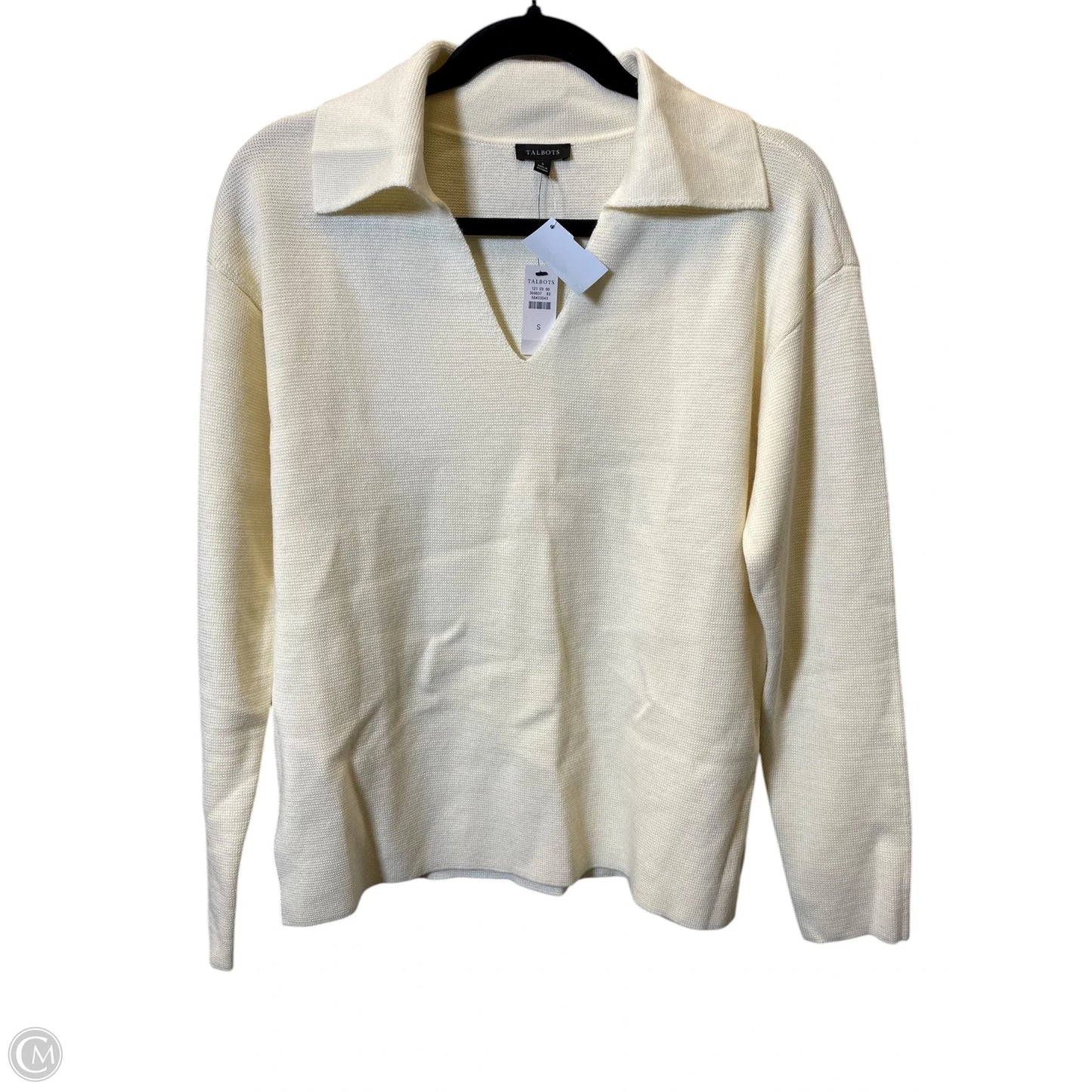 Sweater By Talbots In White, Size: S