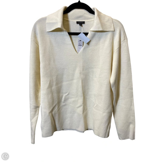 Sweater By Talbots In White, Size: S