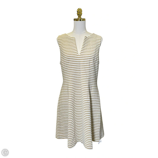 Dress Designer By Lilly Pulitzer In Gold & White, Size: Xl