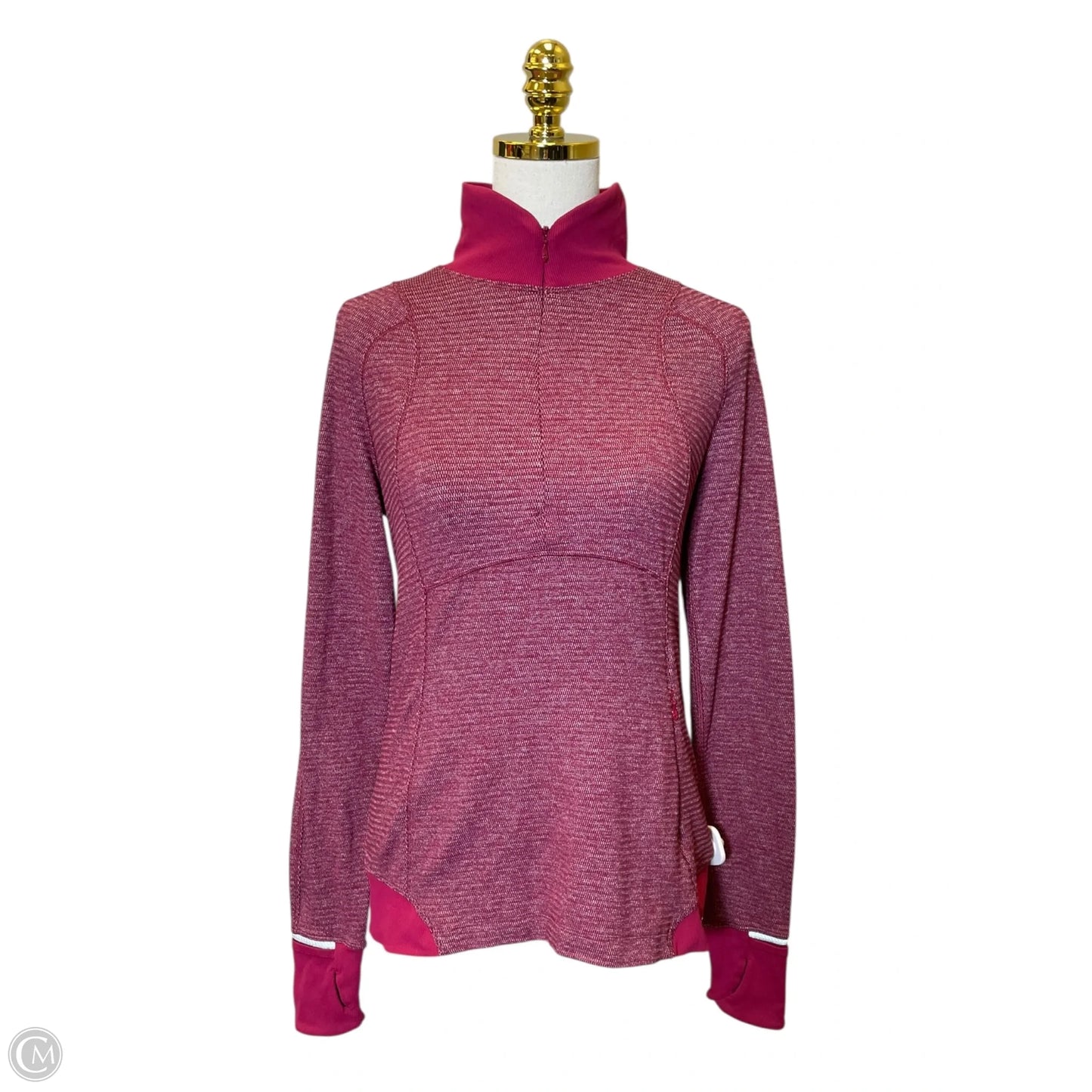 Top Long Sleeve By Lululemon In Red, Size: M