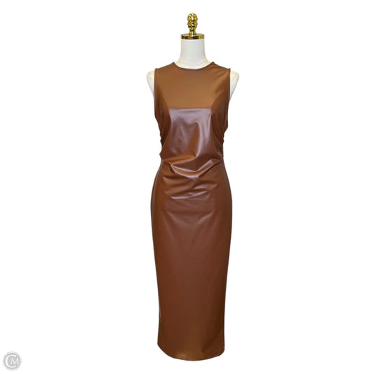 Dress Party Long By Clothes Mentor In Brown, Size: L