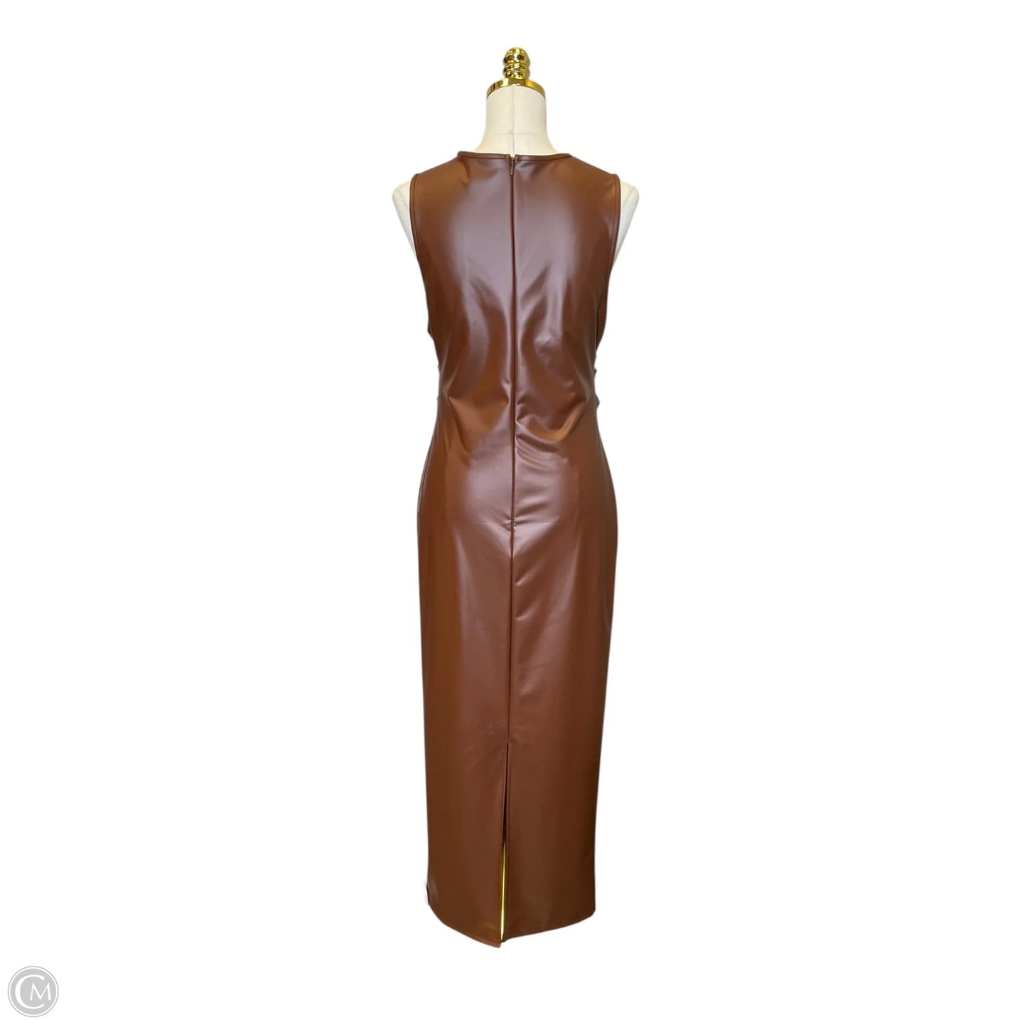 Dress Party Long By Clothes Mentor In Brown, Size: L
