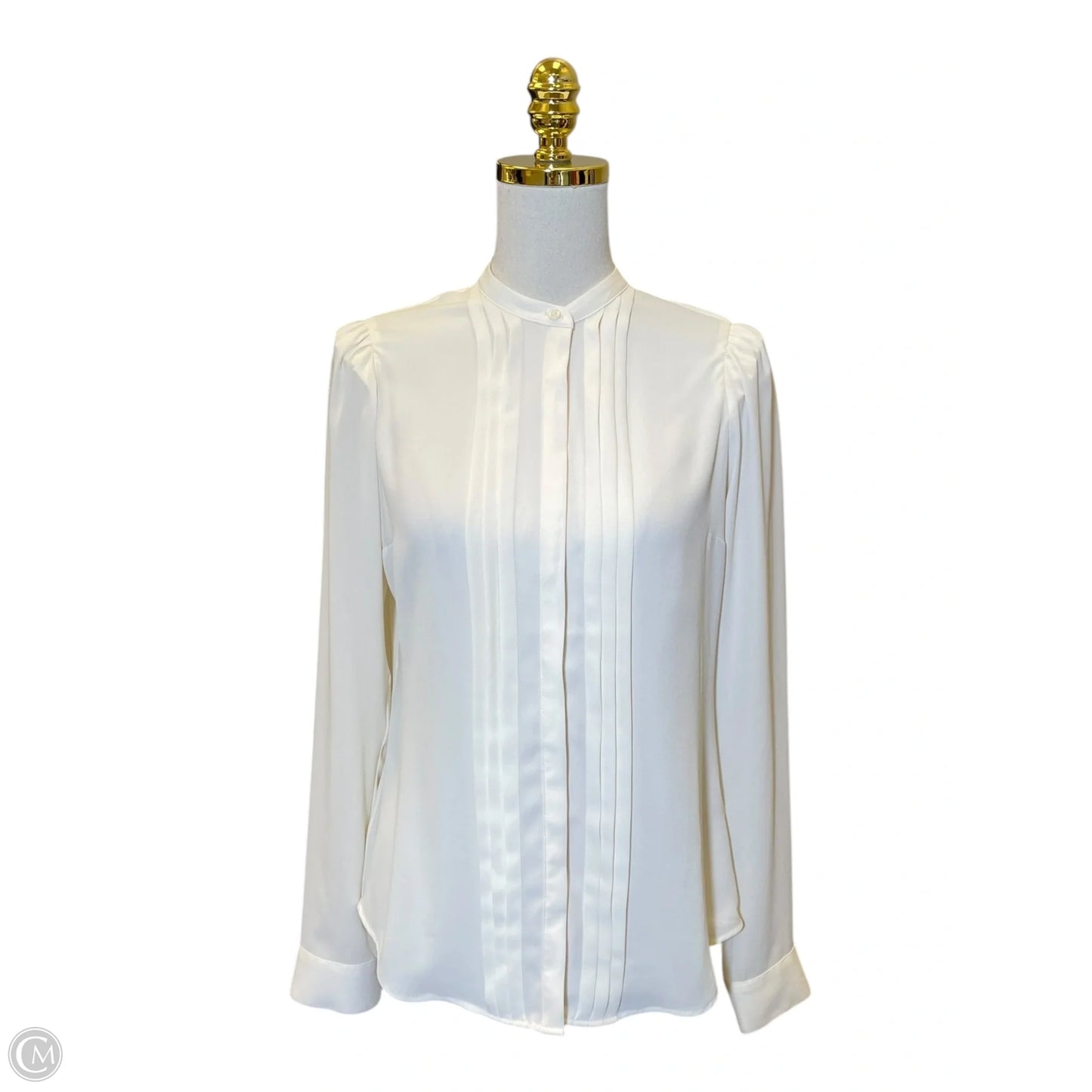 Top Long Sleeve By Express In Cream, Size: S