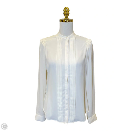 Top Long Sleeve By Express In Cream, Size: S