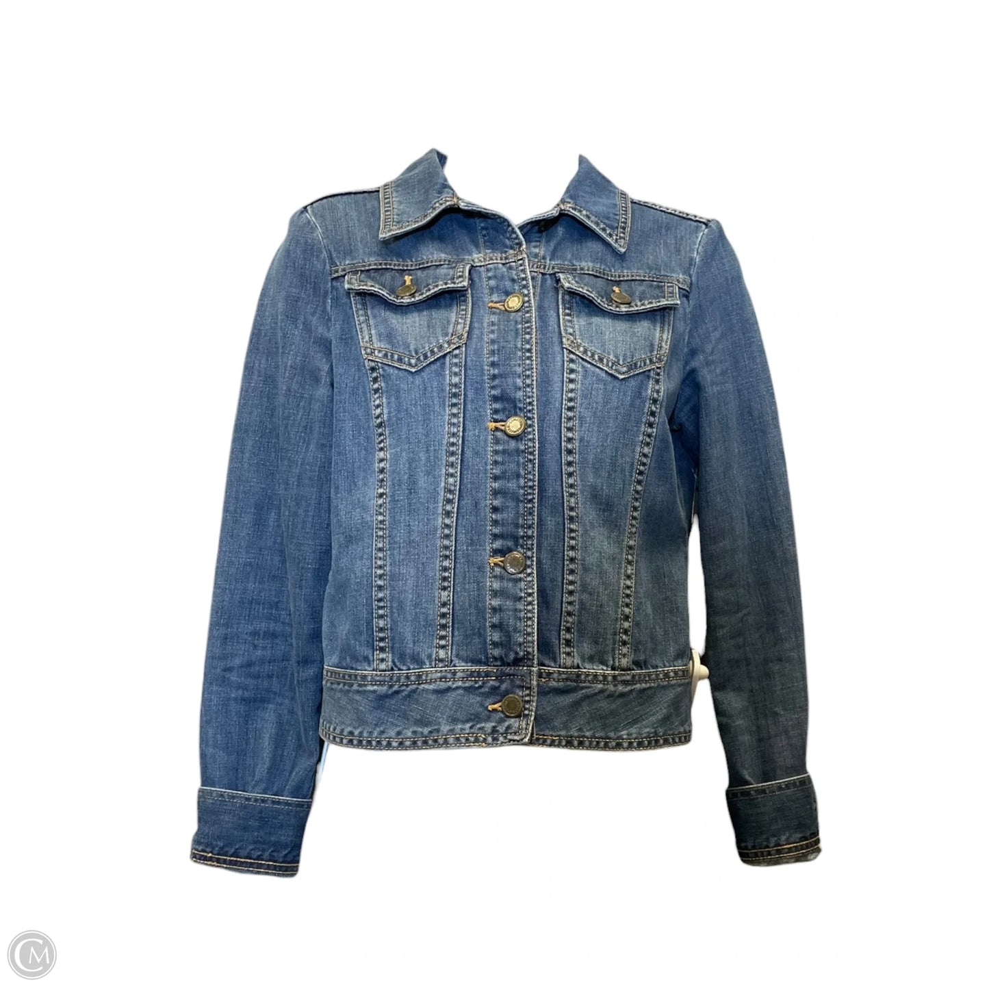 Jacket Denim By Clothes Mentor In Blue, Size: S