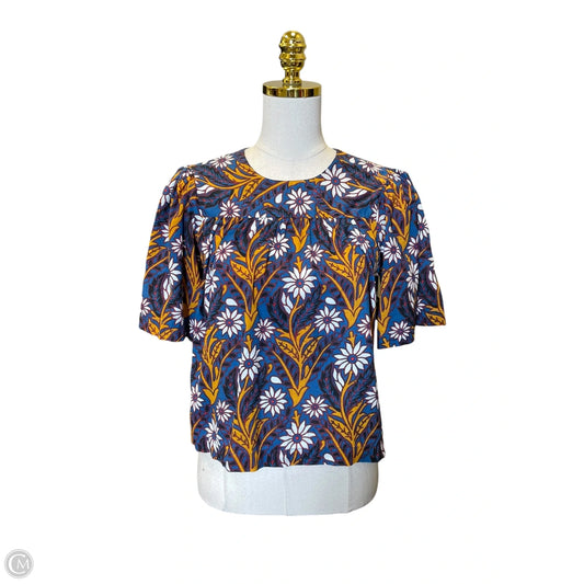 Top Short Sleeve By Evereve In Multi-colored, Size: S
