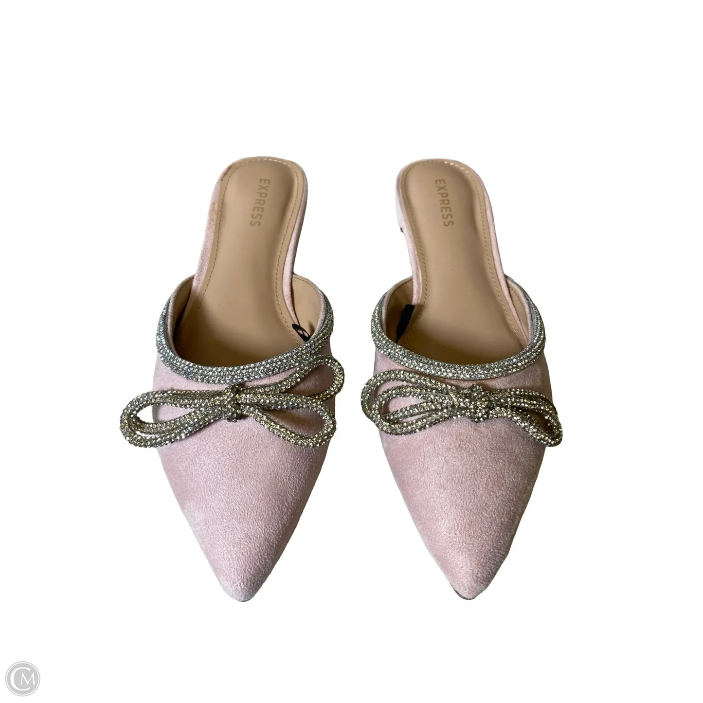 Shoes Flats By Express In Pink & Silver, Size: 6