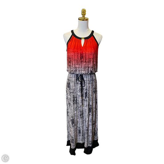 Dress Casual Maxi By Calvin Klein In Multi-colored, Size: M