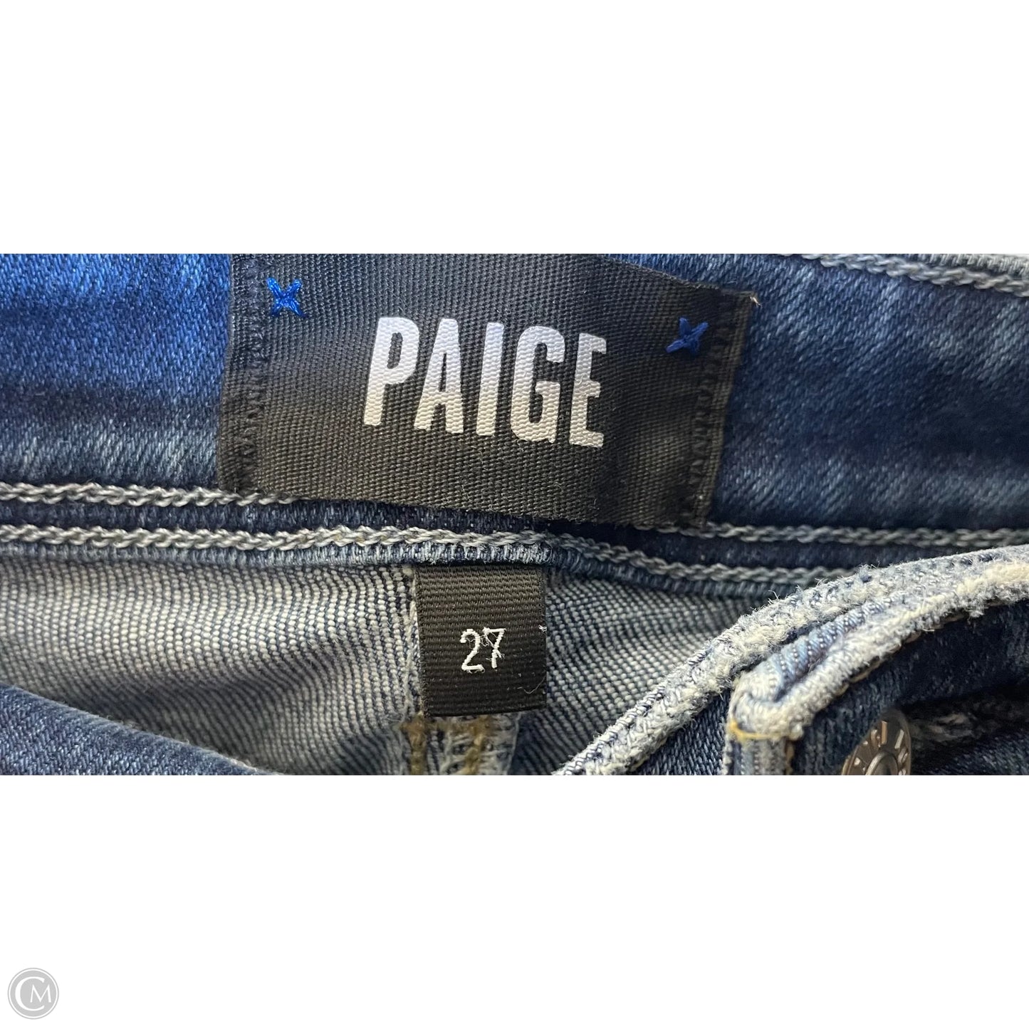 Jeans Skinny By Paige In Blue, Size: 4
