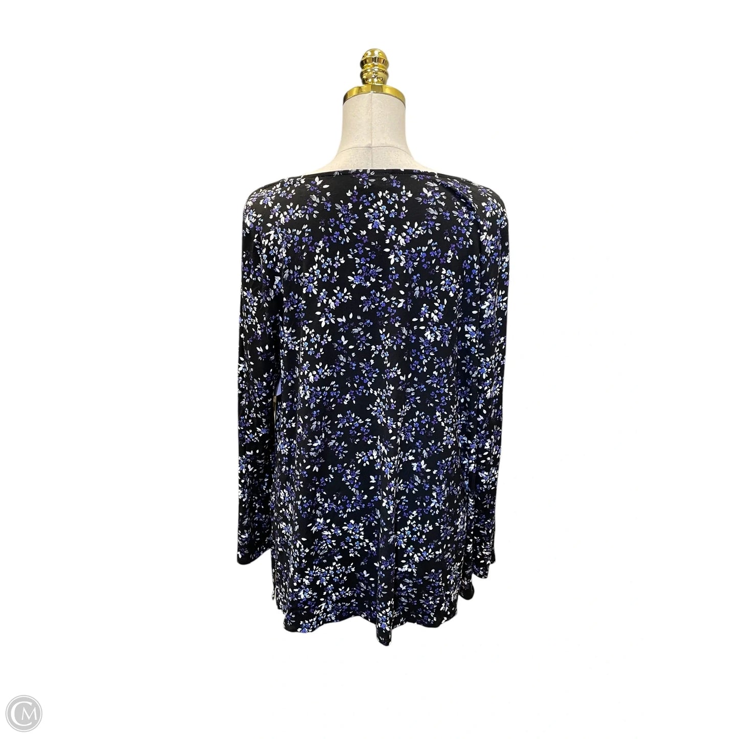 Top Long Sleeve By J. Jill In Floral Print, Size: L