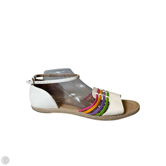 Sandals Flats By Clothes Mentor In Multi-colored, Size: 11.5