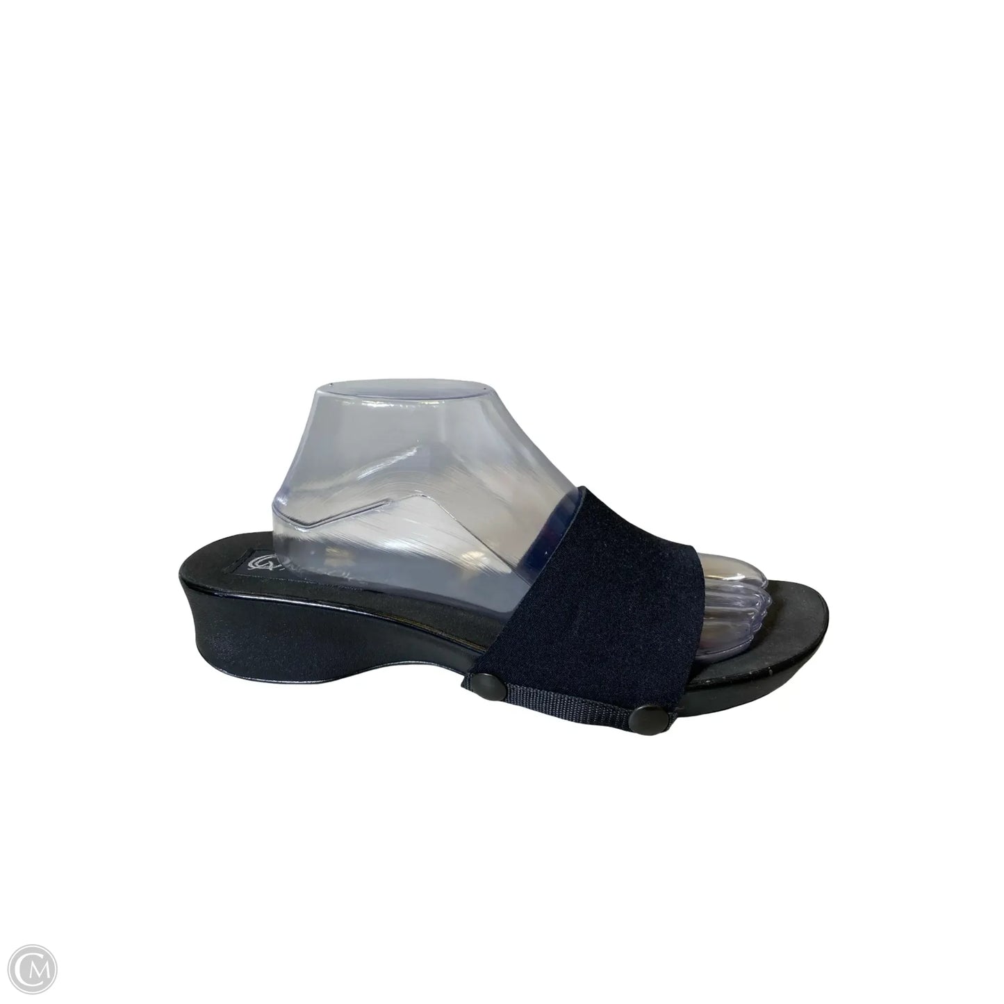 Sandals Heels Platform By Clothes Mentor In Black, Size: 12