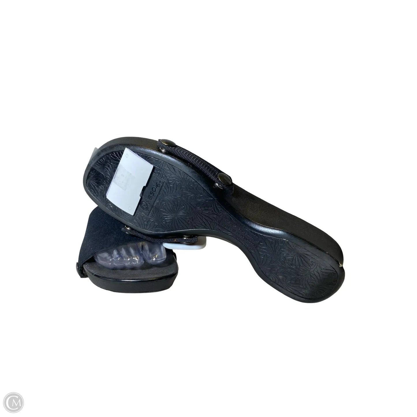 Sandals Heels Platform By Clothes Mentor In Black, Size: 12