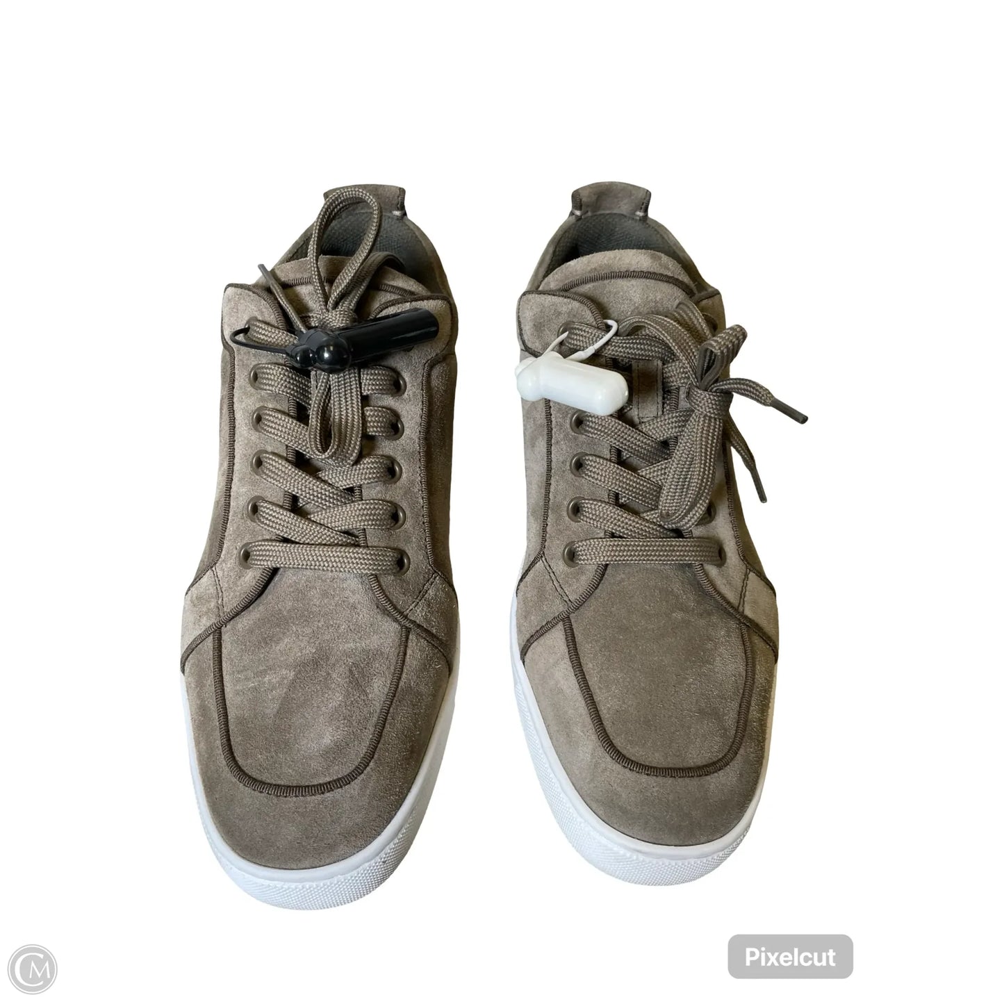 Shoes Luxury Designer By Christian Louboutin In Brown, Size: 43