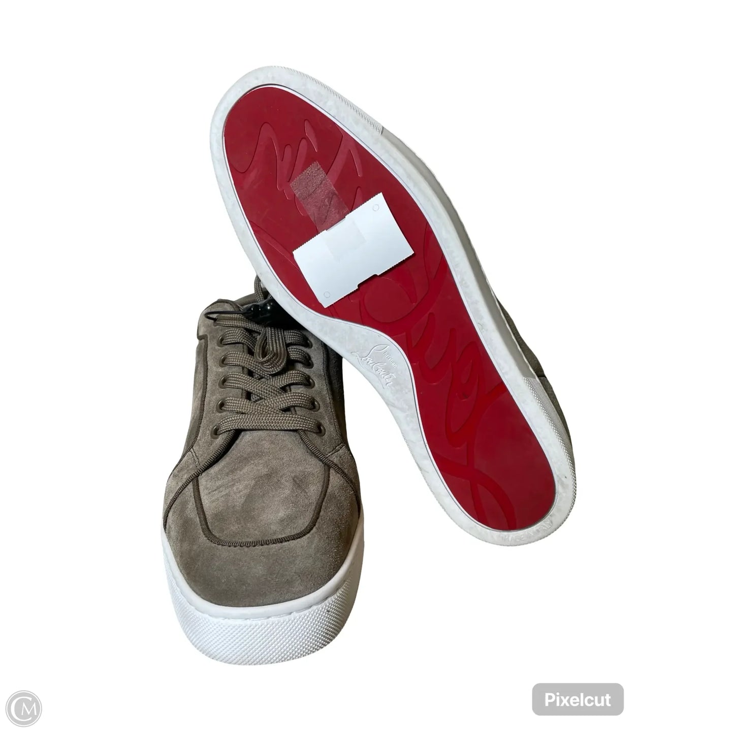 Shoes Luxury Designer By Christian Louboutin In Brown, Size: 43