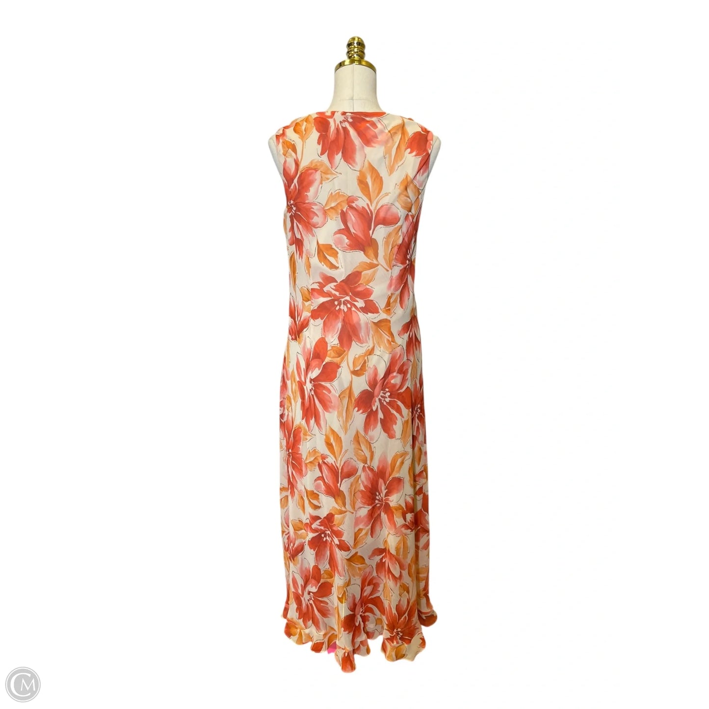 Dress Casual Maxi By Clothes Mentor In Floral Print, Size: 12