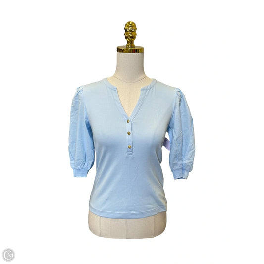 Top 3/4 Sleeve Designer By Lilly Pulitzer In Blue, Size: Xxs