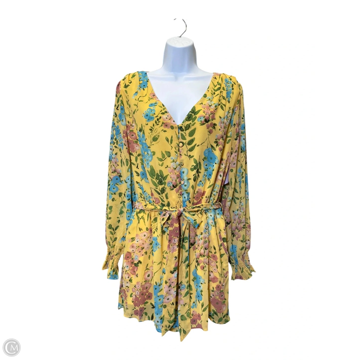 Dress Casual Midi By Kori America In Floral Print, Size: Xl
