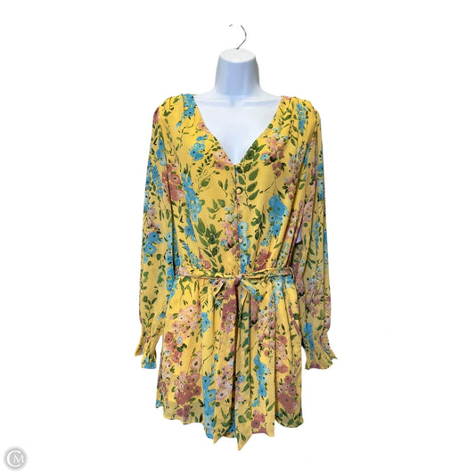 Dress Casual Midi By Kori America In Floral Print, Size: Xl