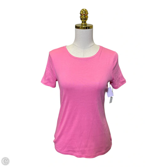 Top Short Sleeve By Talbots In Pink, Size: Sp